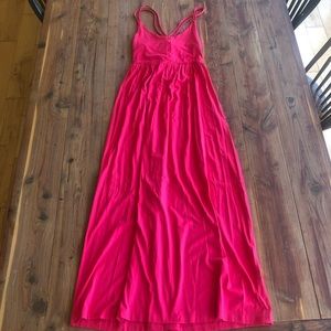 NWT Cynthia Rowley Hot Pink Maxi Dress